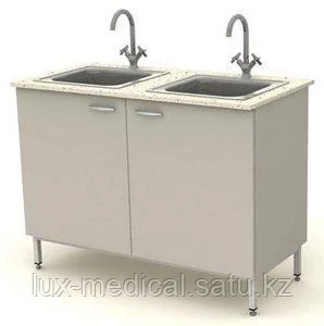 Стол лабораторный с двумя мойками